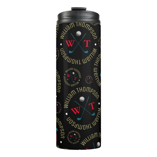 Bouteilles Isothermes Paruline thermique pour un golfeur (Devant)