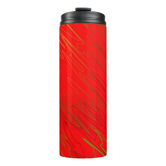 Bouteilles Isothermes Paruline thermique rouge marbré (Devant)
