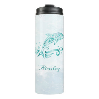 Bouteilles Isothermes Paruline thermique turquoise Dolphin personnalisée