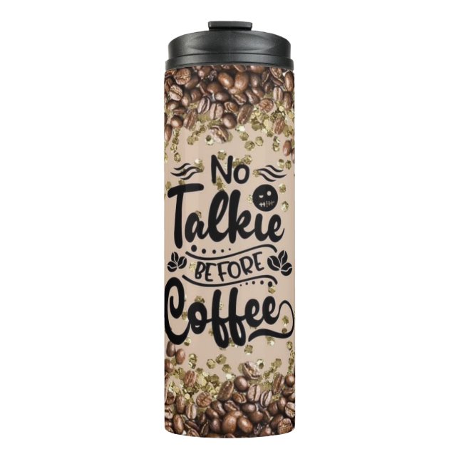 Bouteilles Isothermes Pas de tarte avant le café (Devant)