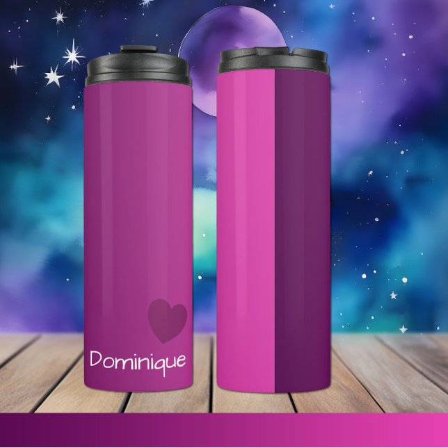 Bouteilles Isothermes Passion Plum - Dégradé Avec Un Coeur (Créateur téléchargé)
