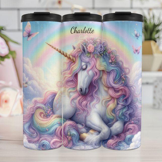 Bouteilles Isothermes Pastel Rainbow Unicorn Dreamland Serenity (Créateur téléchargé)
