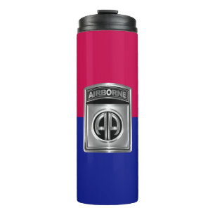 Bouteilles Isothermes Patch Customisé de la 82e division aéroportée