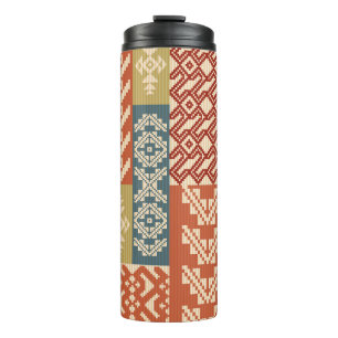 Bouteilles Isothermes Patchwork géométrique Ethnic Motif sans fil
