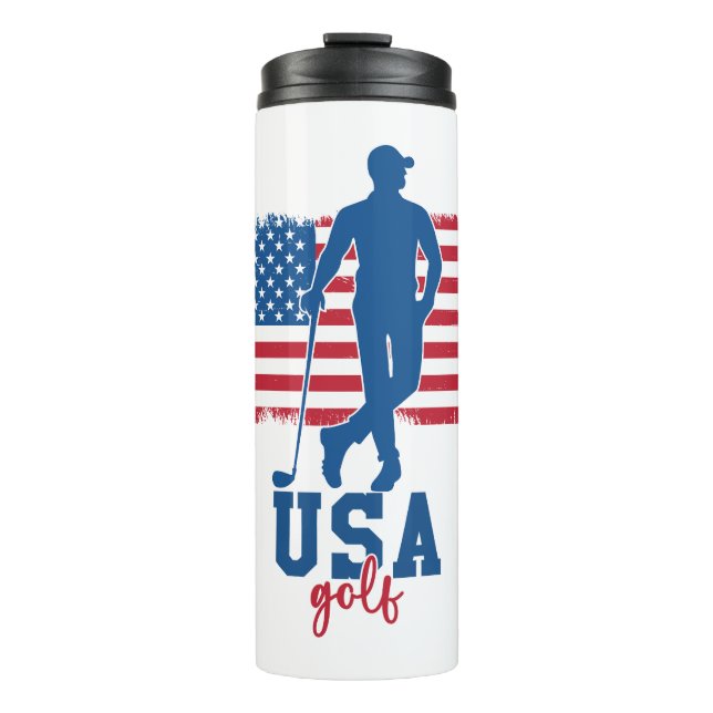 Bouteilles Isothermes Patriotic Golf USA (Devant)