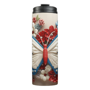 BOUTEILLES ISOTHERMES PATRIOTIQUE ROUGE BLANC BLEUE USA BOUTTERFER