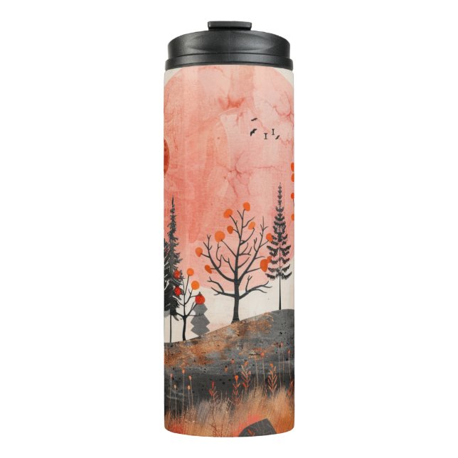 Bouteilles Isothermes Paysage Abstrait de Boho (13) (Devant)