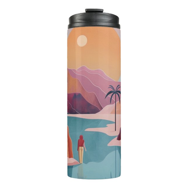 Bouteilles Isothermes Paysage Abstrait de Boho (18) (Devant)