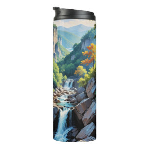 Bouteilles Isothermes Paysage de la cascade de Serene Mountain