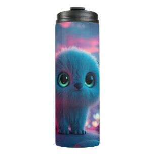 Bouteilles Isothermes Paysage nocturne féerique de chaton cosmique rêveu