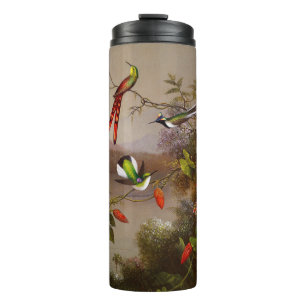 Bouteilles Isothermes Paysage tropical avec dix colibris