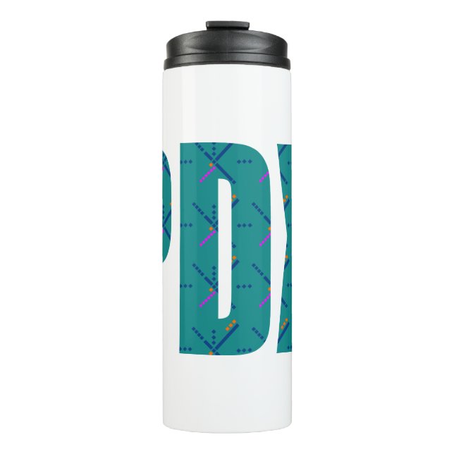 Bouteilles Isothermes PDX Portland - Texte du tapis de l'aéroport (Devant)