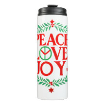 Peace Love Joy Noël Festive Holiday