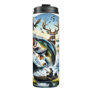 Bouteilles Isothermes Pêche, Cerf, Chasse Au Canard