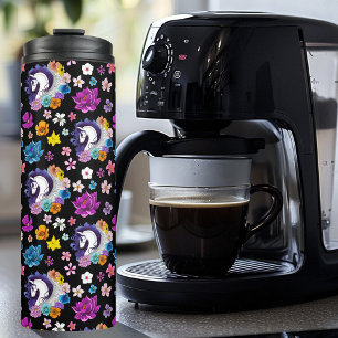 Bouteilles Isothermes Pegasus Noir Floral