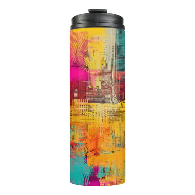 Bouteilles Isothermes Peinture à l'huile Abstraite, arrière - plan expre (Devant)