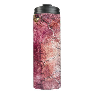 Bouteilles Isothermes Peinture abstraite rouge et brune