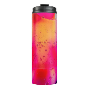 Bouteilles Isothermes Peinture abstraite verte et rouge