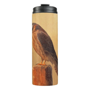 Bouteilles Isothermes Peinture américaine Kestrel - Art original pour oi