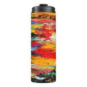 Bouteilles Isothermes Peinture d'art avec palette couteau noir, paris, r