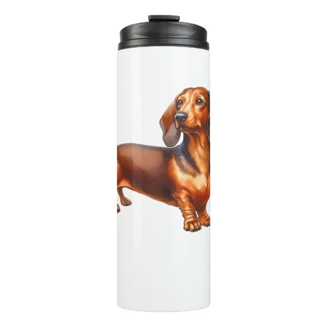Bouteilles Isothermes Peinture de Dachshund - Peinture d'aquarelle de ch (Devant)