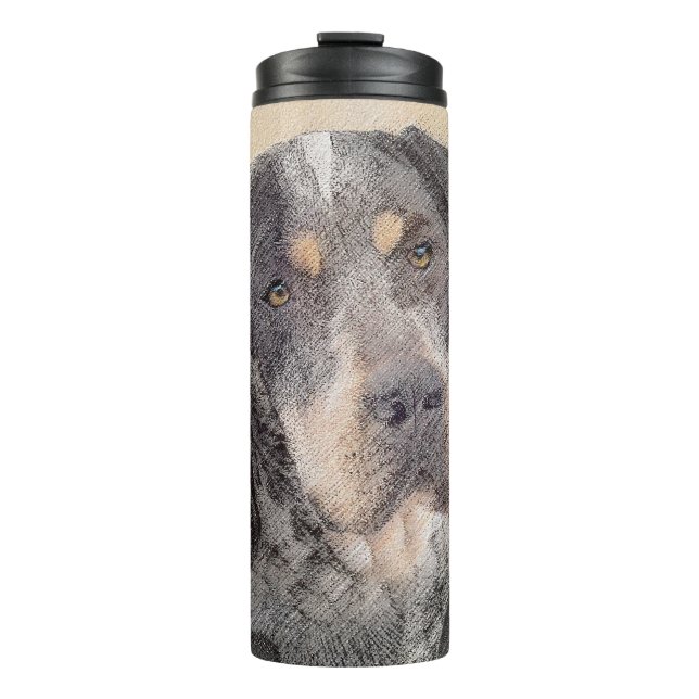 Bouteilles Isothermes Peinture de linge bluetick - mignon chien original (Devant)