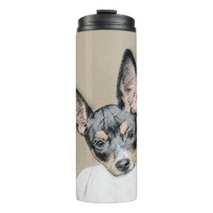 Bouteilles Isothermes Peinture de Rat Terrier - Art de chien original mi