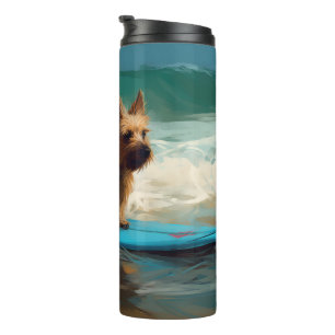 Bouteilles Isothermes Peinture de surf de plage de Terrier australien