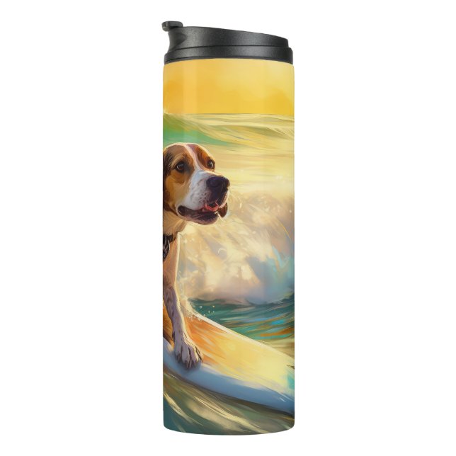 Bouteilles Isothermes Peinture de surf sur la plage de Beagle (Tourné sur la droite)
