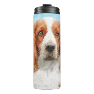 Bouteilles Isothermes Peinture d'espagnol Welsh Springer - Art original 