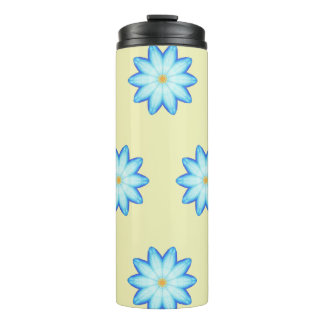 Bouteilles Isothermes Peinture Fleurs de Lotus Bleues Fleurs de flou