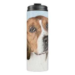 Bouteilles Isothermes Peinture Foxhound en anglais - Joli art original c