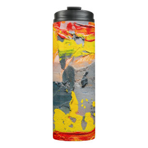 Bouteilles Isothermes Peinture jaune, rouge et verte