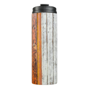 Bouteilles Isothermes Peinture murale orange et blanche
