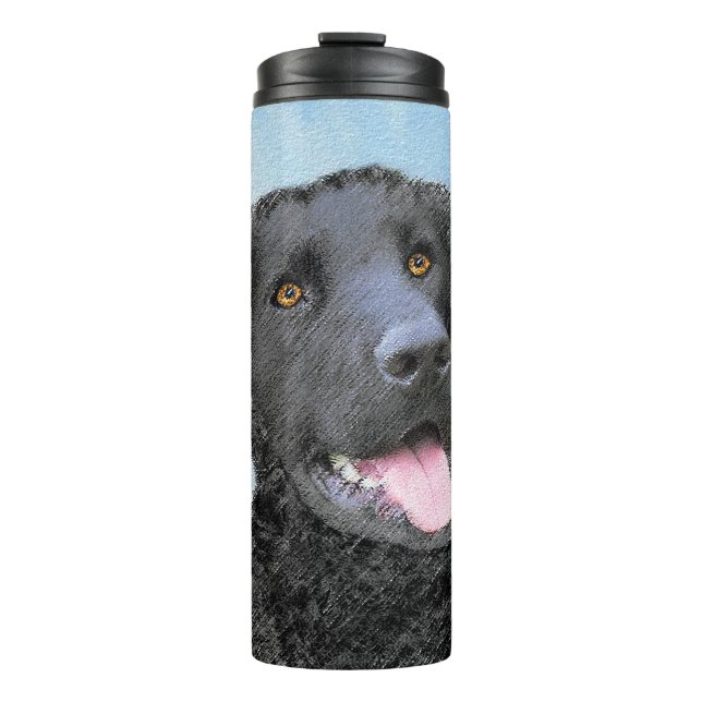 Bouteilles Isothermes Peinture Retriever recouverte de boue - Art Chien  (Devant)