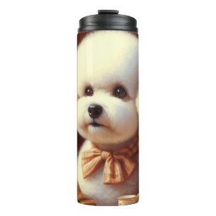 Bouteilles Isothermes Peinture Retro Bichon Frisé