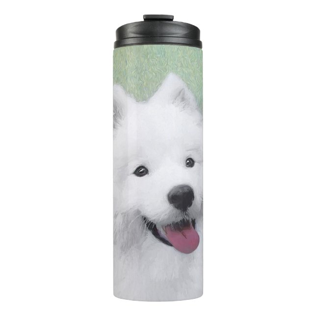 Bouteilles Isothermes Peinture Samoyed - Cute Original Chien Art (Devant)