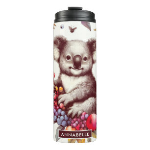 Bouteilles Isothermes Peinture vintage Cute Koala sans couture