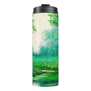 Bouteilles Isothermes Peintures à l'huile paysage, printemps, arbre dan