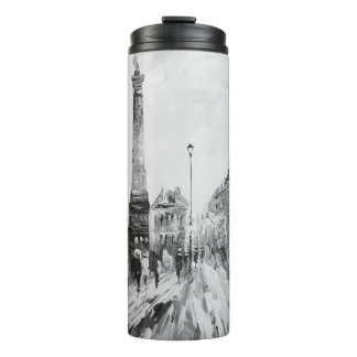 Bouteilles Isothermes Peintures artistiques en noir et blanc.