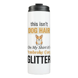 Bouteilles Isothermes Pembroke Corgi Pailleté Création Drôle pour Amateu