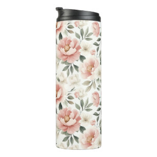 Bouteilles Isothermes Peonées roses poussiéreuses