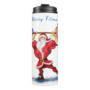 Bouteilles Isothermes Père Noël culturiste Tasse thermique drôle de Noël