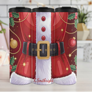 Bouteilles Isothermes Père Noël Festive Ceinture et costume