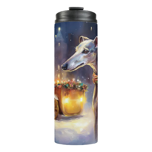 Bouteilles Isothermes Période des Fêtes de Noël Greyhound (Devant)