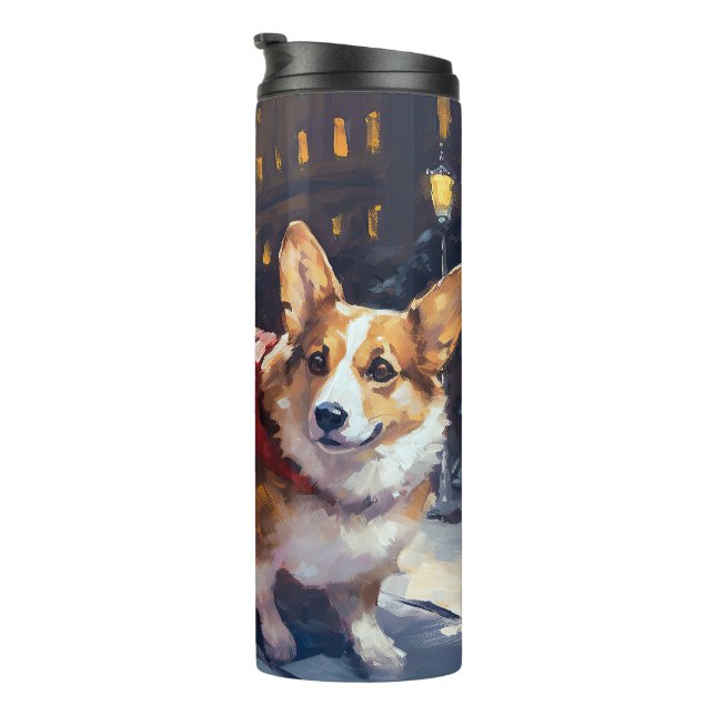 Bouteilles Isothermes Période festive de Noël Corgi (Tourné sur la droite)