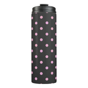 Bouteilles Isothermes Perle rose et pois gris foudre