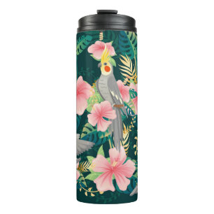 Bouteilles Isothermes Perroquet motif mignon et sans couture sur gre