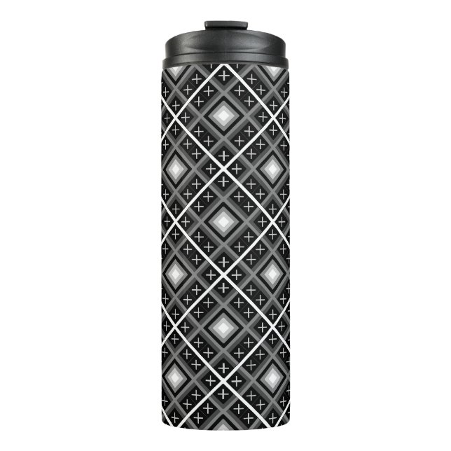 Bouteilles Isothermes Perse noir, blanc, gris (Devant)