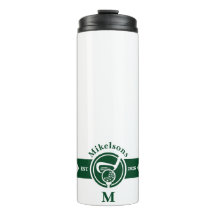 Personalized Classic Green Golf Monogram Crest